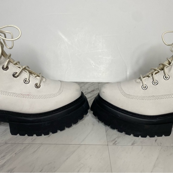 Timberland Sky White Black Chunky Lace Up Boot 9 - Picture 11 of 16